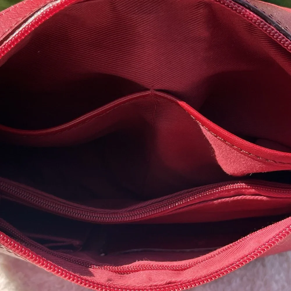 Vintage 90s Etienne Aigner Classic Leather Baguette Shoulder Bag Oxblood Hangtag